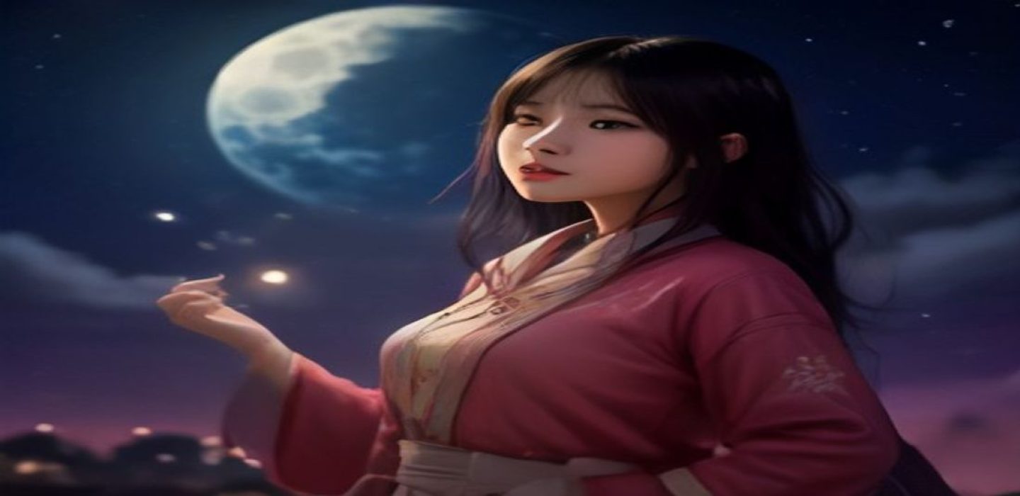美月恋平台首屏全景图，暖橙色调夜晚城市天际线，月光洒落，营造温暖浪漫的社交氛围